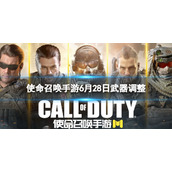 使命召唤手游武器调整6月28日