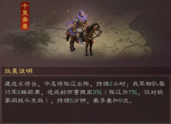 《三国志战略版》千里奔袭介绍