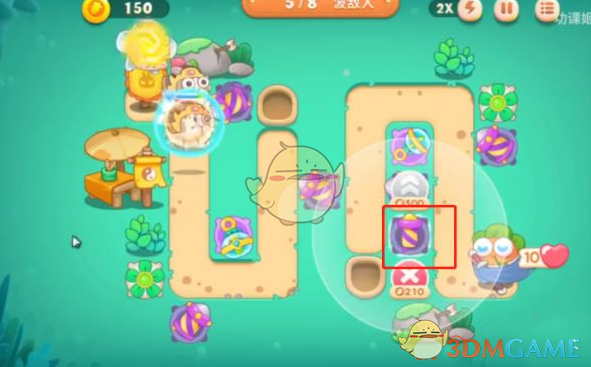 《保卫萝卜4》卧兔藏龙第7关满星无伤通关攻略