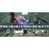 《怪物猎人崛起》轻弩怎么玩？曙光轻弩雷伤5速射3配装介绍