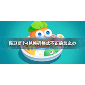 《保卫萝卜4》兑换码格式不正确怎么办