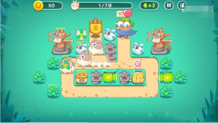 《保卫萝卜4》卧兔藏龙第16关满星通关攻略