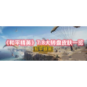 《和平精英》7.8大转盘皮肤一览