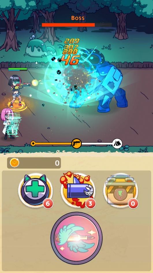 女孩合并射击游戏