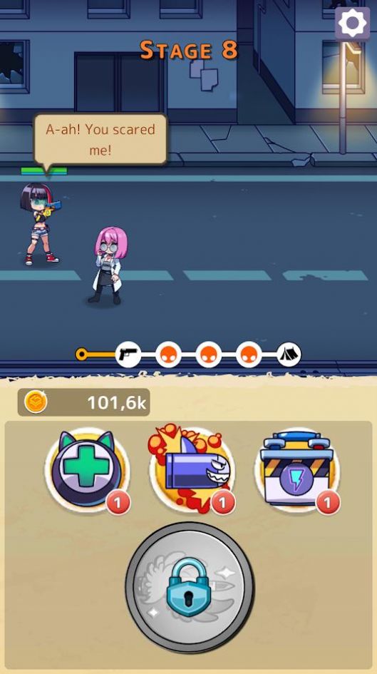 女孩合并射击游戏