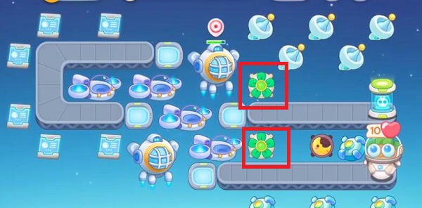 《保卫萝卜4》太空穿越第二关满星攻略