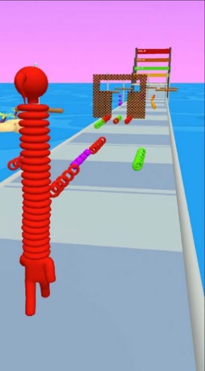 颈部堆叠跑酷3D游戏