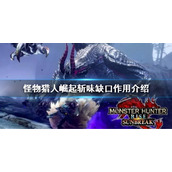 《怪物猎人崛起》曙光斩味缺口是什么意思？斩味缺口作用介绍