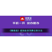 《赣服通》查询医保消费记录方法