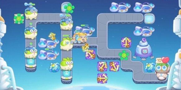 《保卫萝卜4》太空穿越第25关满星攻略