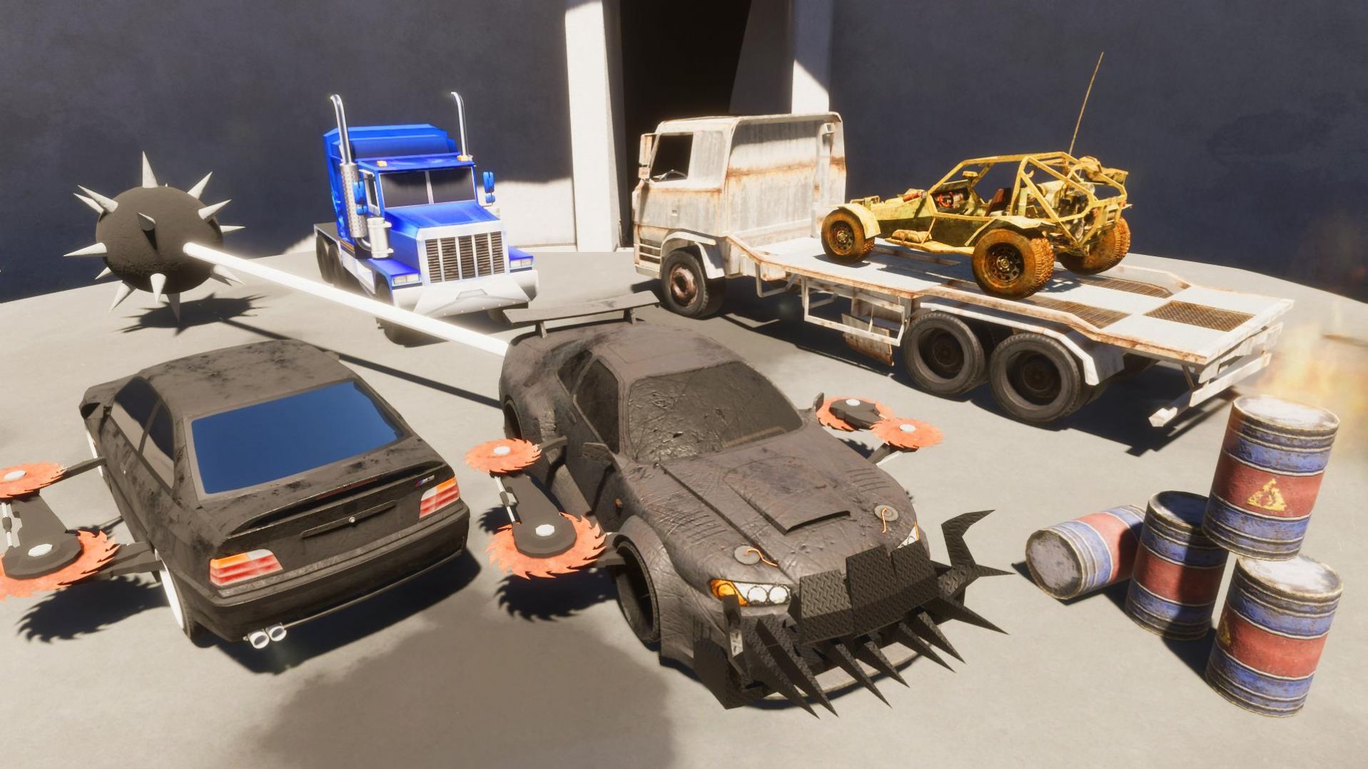 僵尸杀戮粉碎车游戏