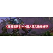 《魔兽世界》wlk猎人雕文选择推荐