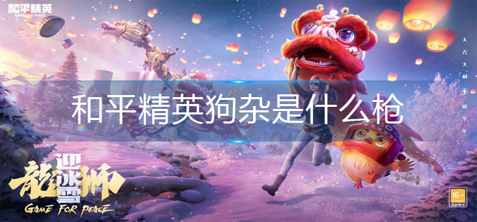 和平精英狗杂是什么枪-狗杂枪支介绍 和平精英狗杂是什么枪-狗杂枪支介绍