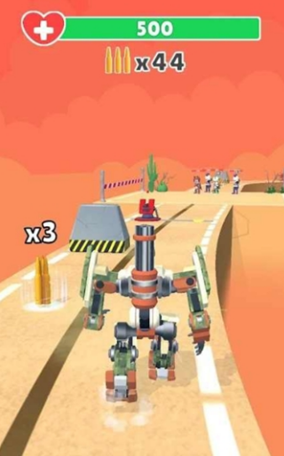 机器人跑酷射击安装