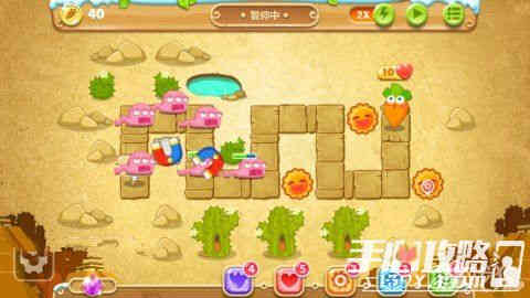保卫萝卜2第66关图文攻略 初次来到沙漠