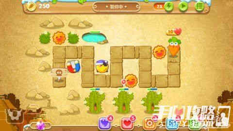 保卫萝卜2第66关图文攻略 初次来到沙漠