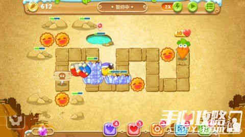 保卫萝卜2第66关图文攻略 初次来到沙漠