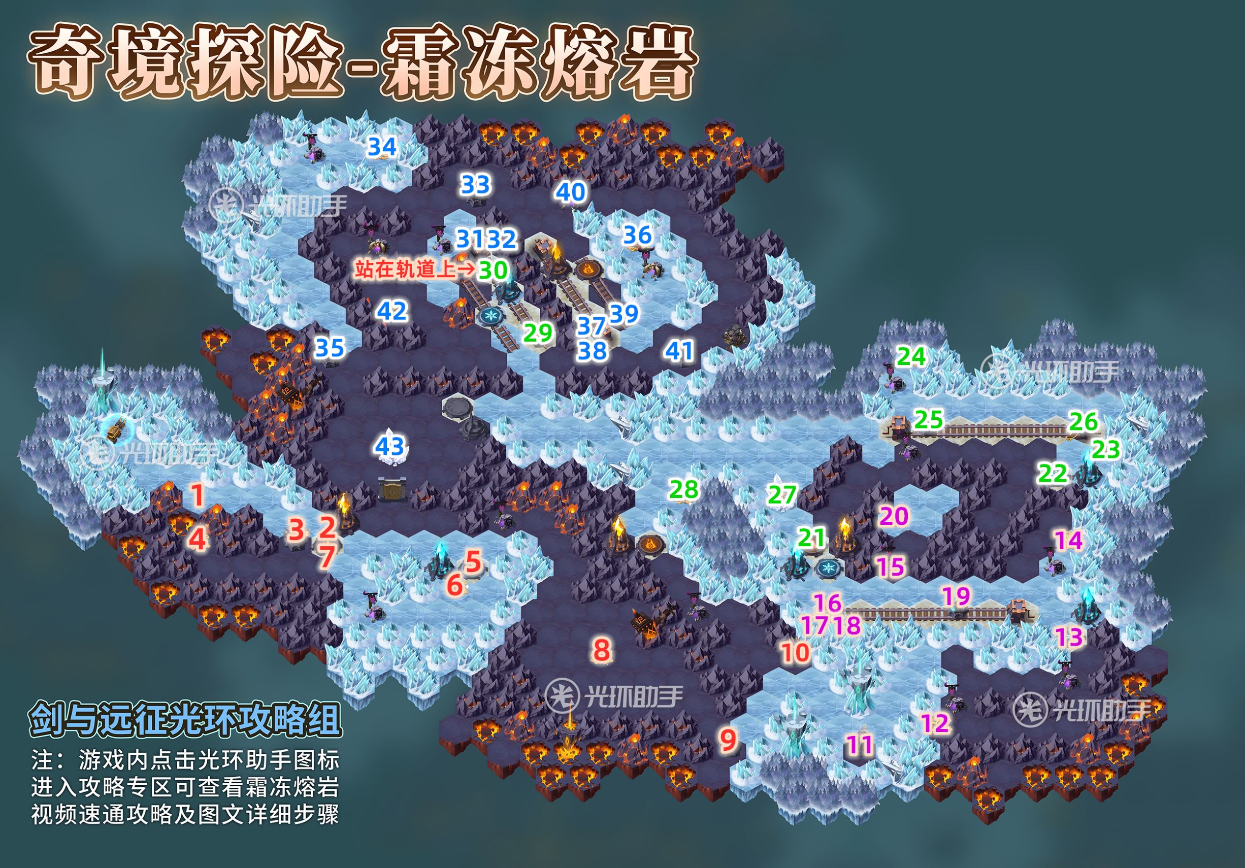 剑与远征霜冻熔岩通关路线攻略