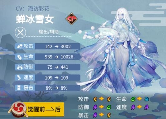 阴阳师蝉冰雪女御魂搭配2022