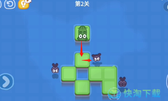 《抖音》功夫蛙小游戏第二关策略