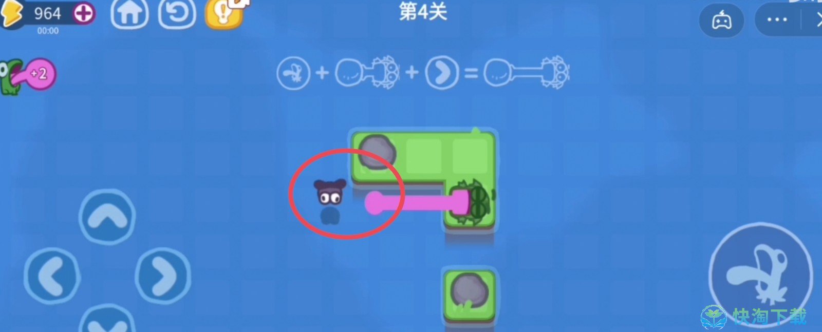 《抖音》功夫蛙小游戏第四关策略
