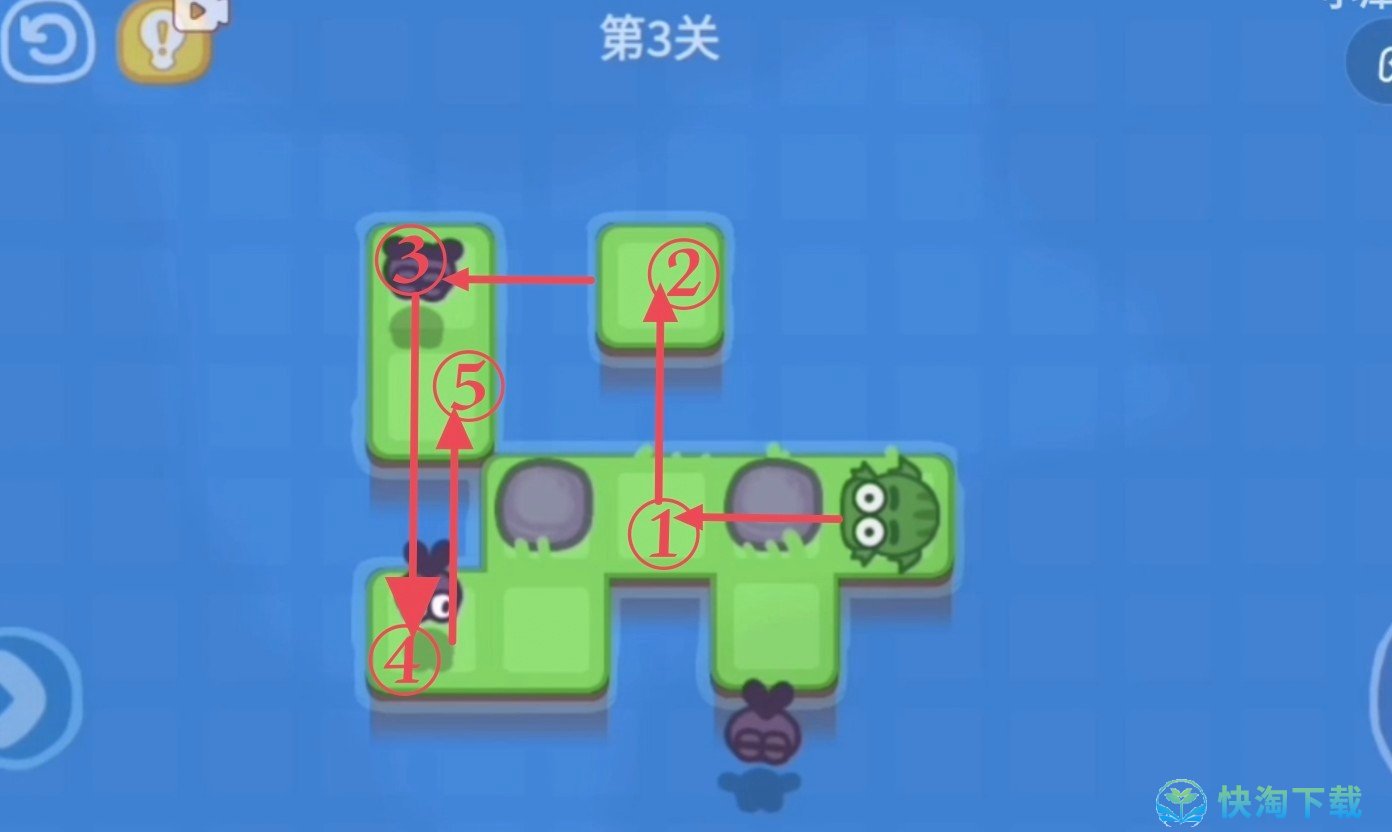 《抖音》功夫蛙小游戏第三关策略