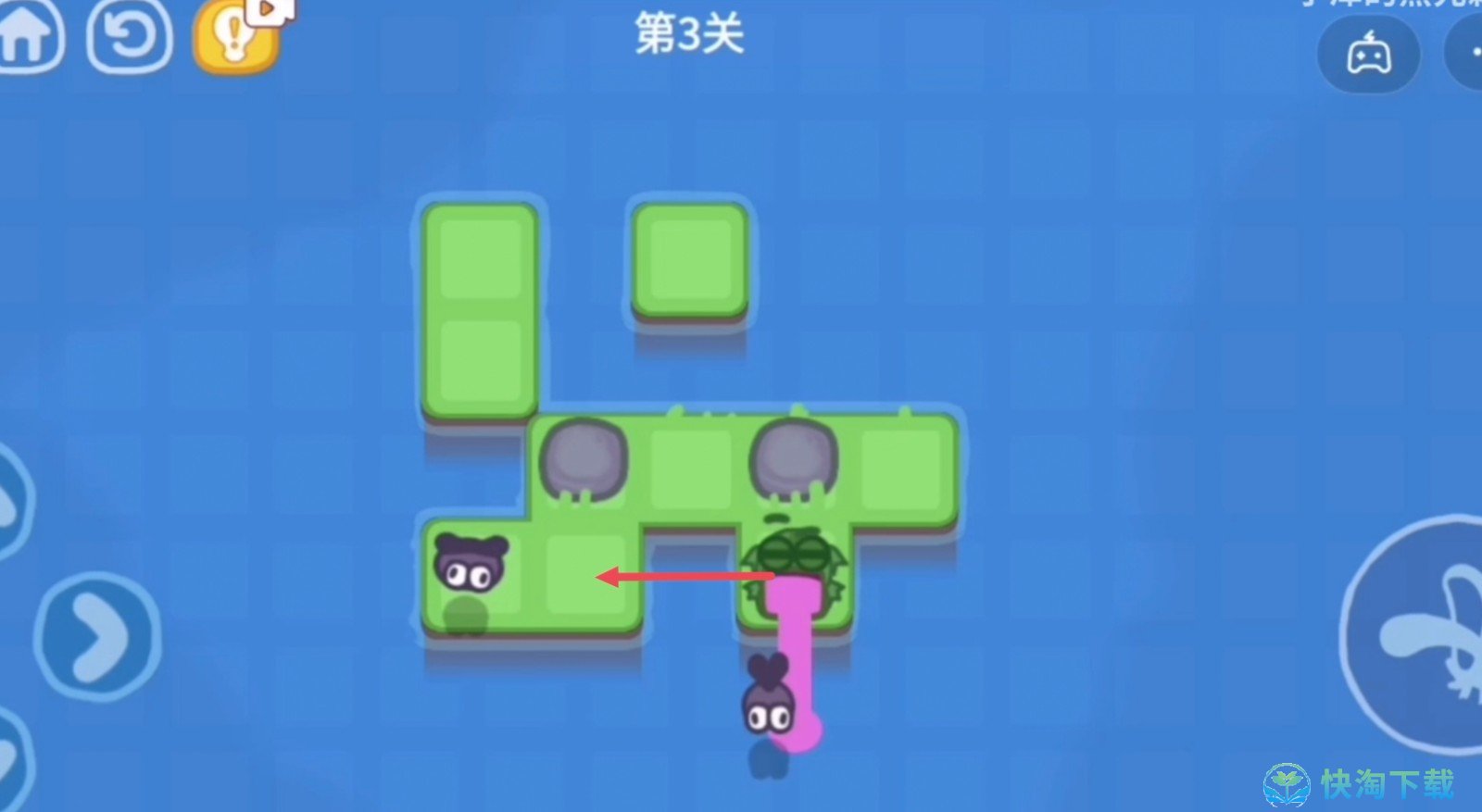 《抖音》功夫蛙小游戏第三关策略