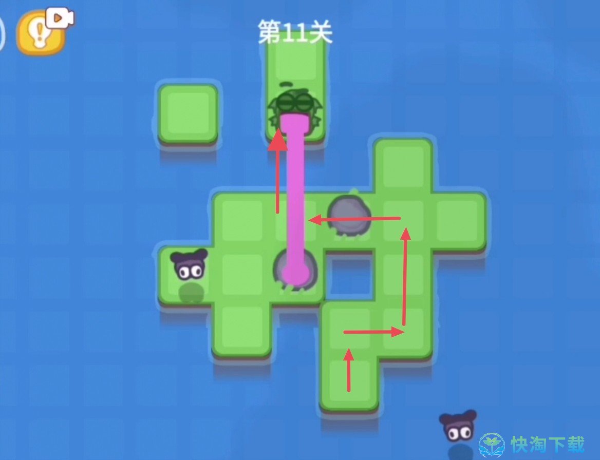 《抖音》功夫蛙小游戏第十一关策略