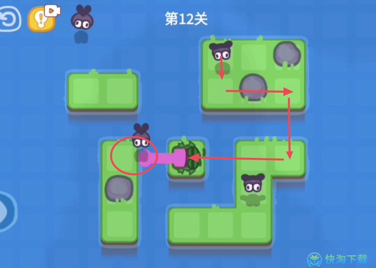 《抖音》功夫蛙小游戏第十二关策略