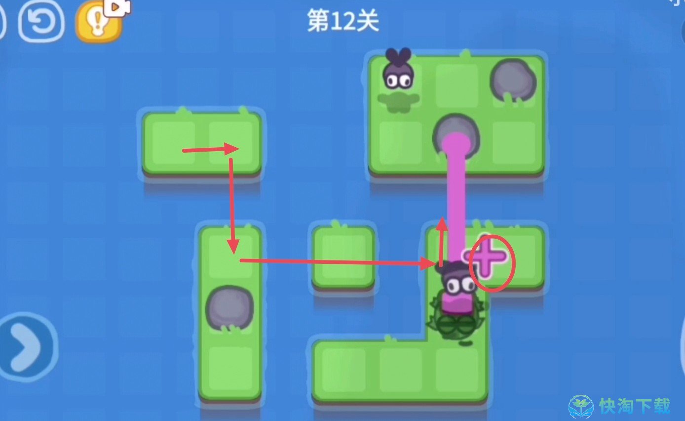 《抖音》功夫蛙小游戏第十二关策略