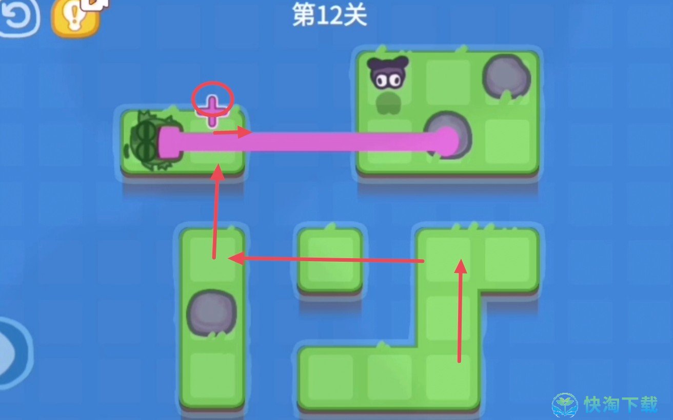《抖音》功夫蛙小游戏第十二关策略
