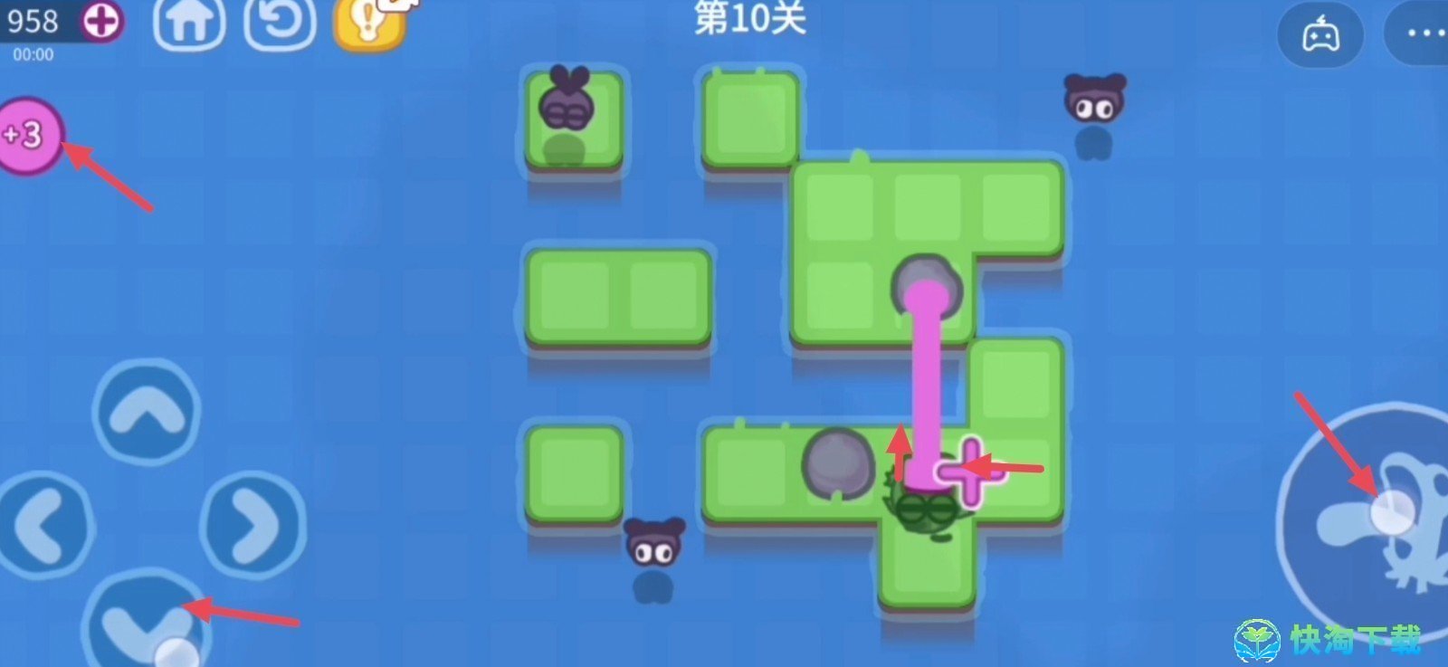 《抖音》功夫蛙小游戏第十关策略