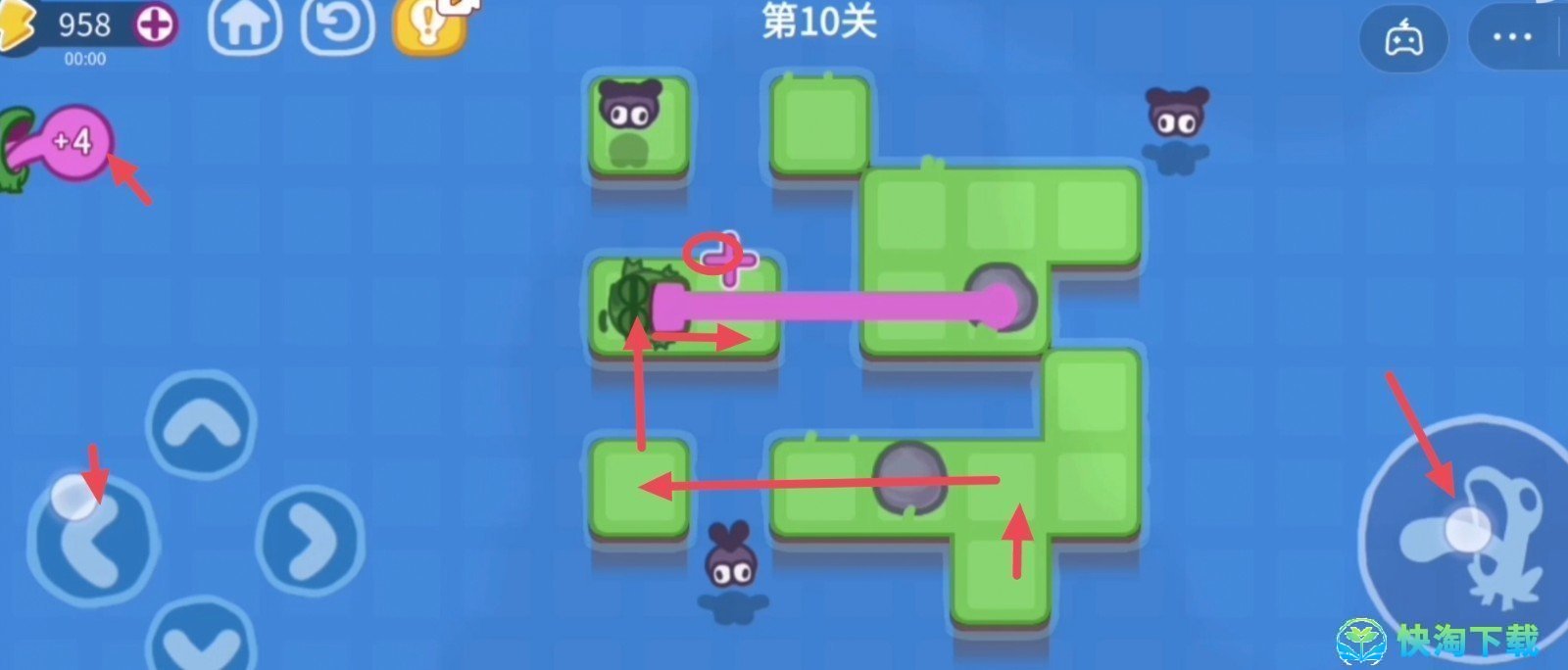 《抖音》功夫蛙小游戏第十关策略