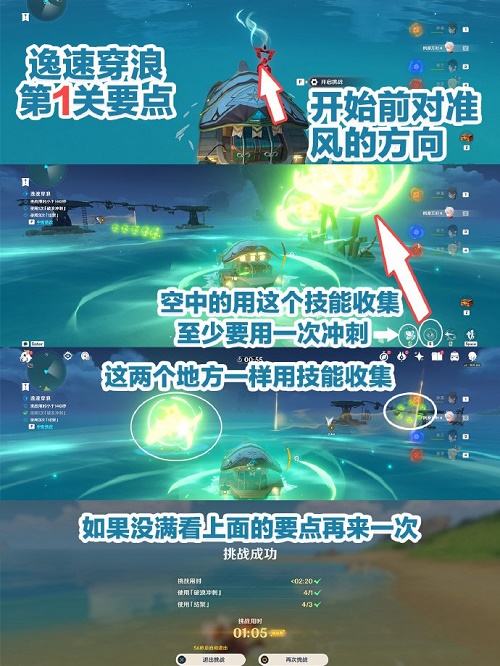 原神第一天逸速穿浪怎么通关？第一天逸速穿浪通关难点分析与技巧分享[多图]图片1