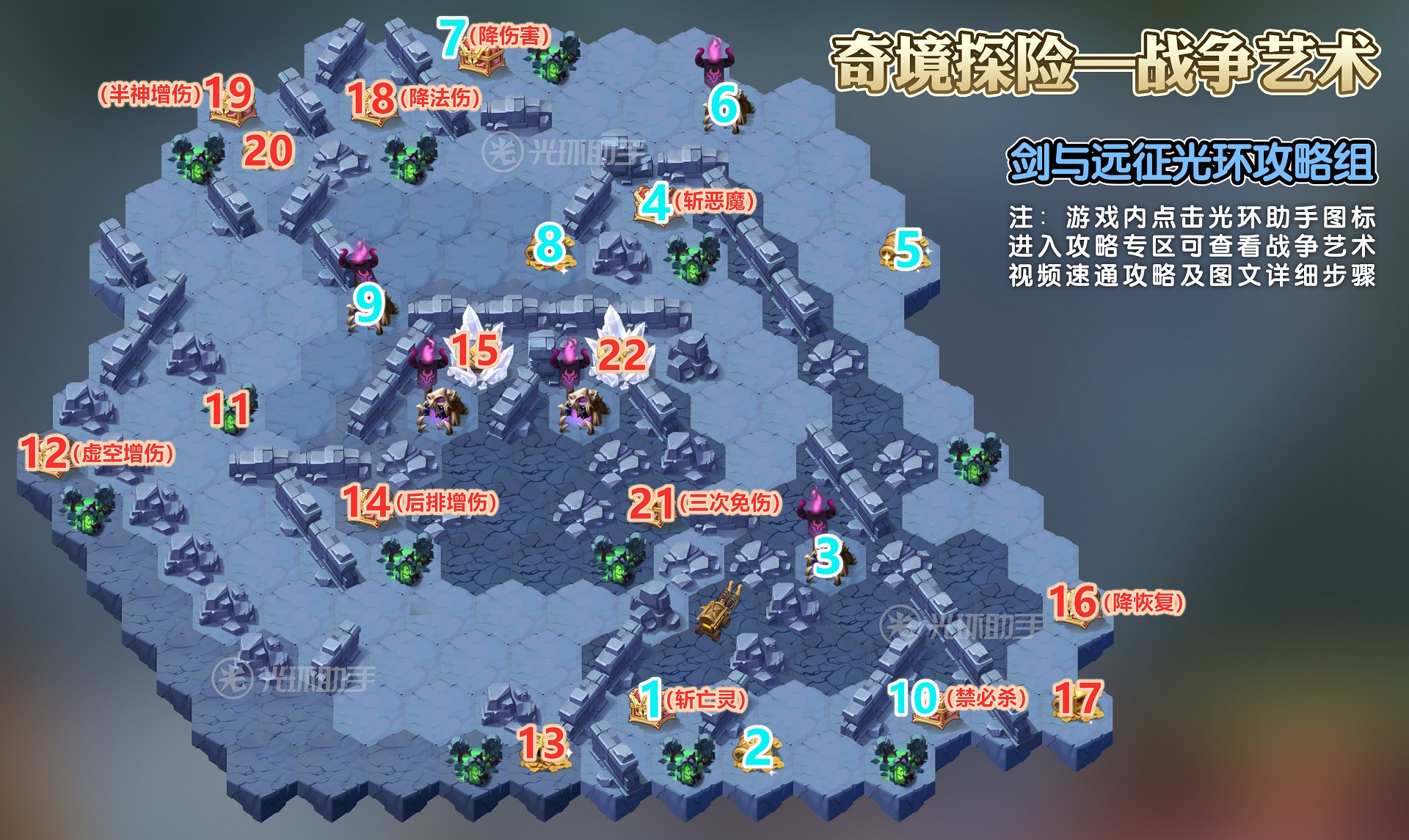 剑与远征战争艺术奇境漫游通关攻略