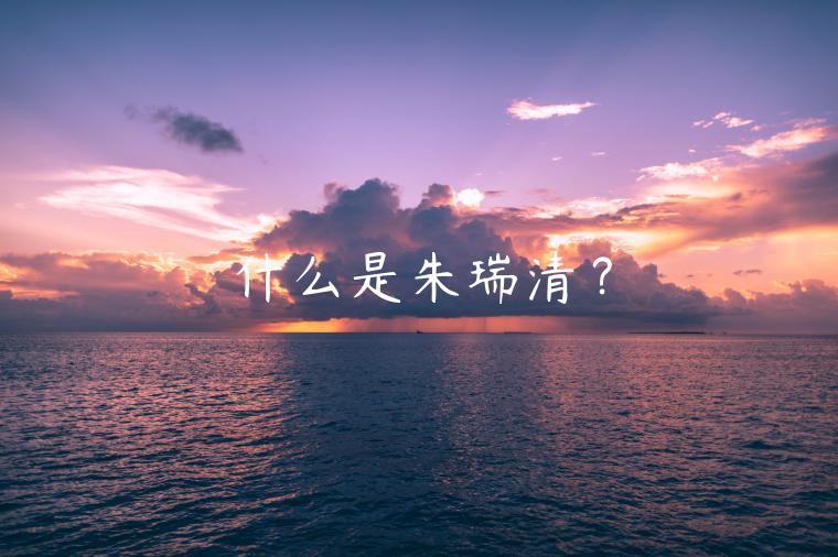 什么是朱瑞清？