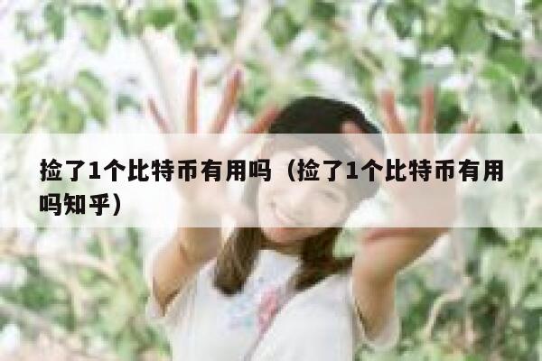 捡了1个比特币有用吗（捡了1个比特币有用吗知乎） 第1张