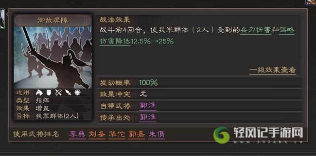 三国志战略版减伤战法排名