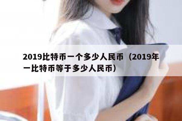 2019比特币一个多少人民币（2019年一比特币等于多少人民币） 第1张