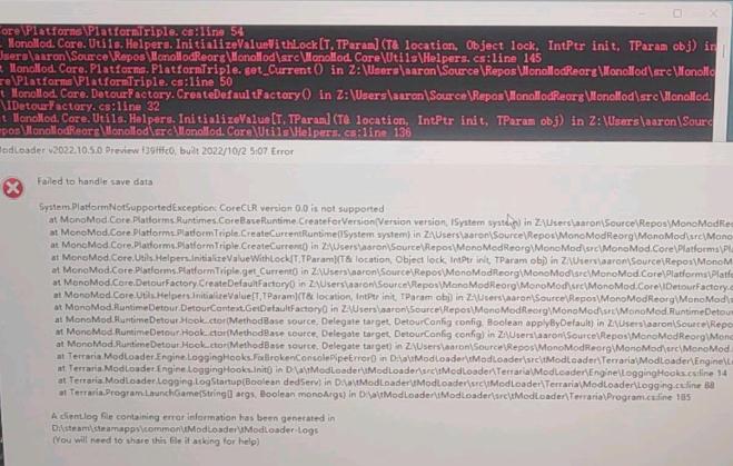 泰拉瑞亚运行tmod打不开解决方法