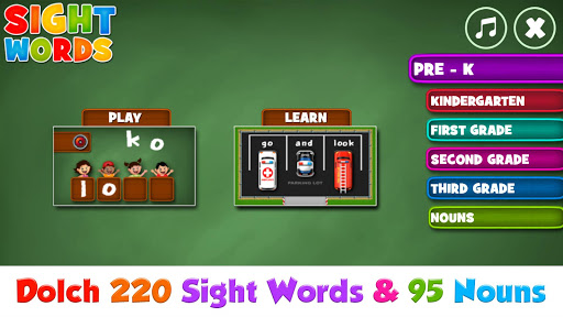 Sight Words Pre-K to Grade-3 APK