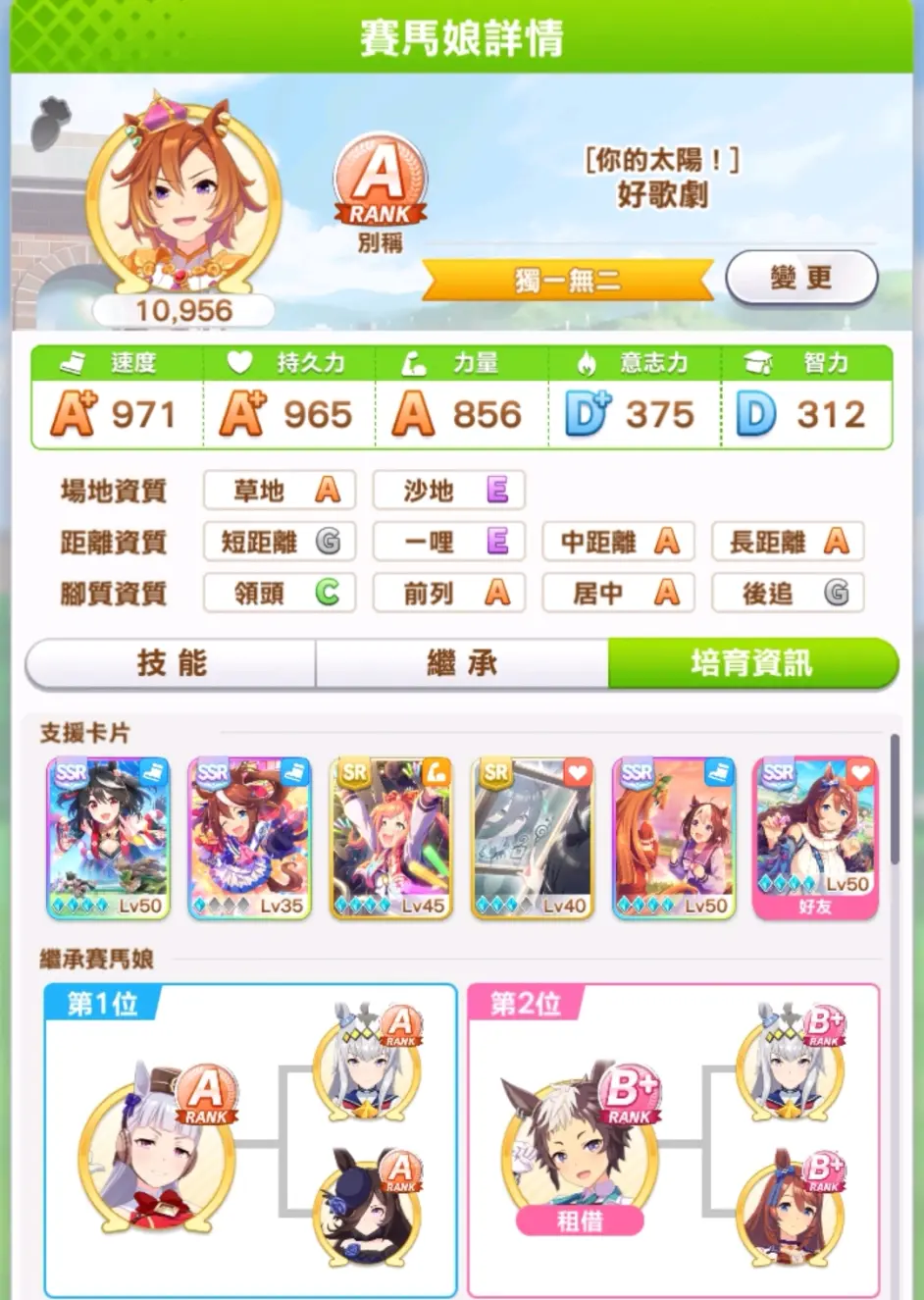 赛马娘好歌剧A级养成攻略