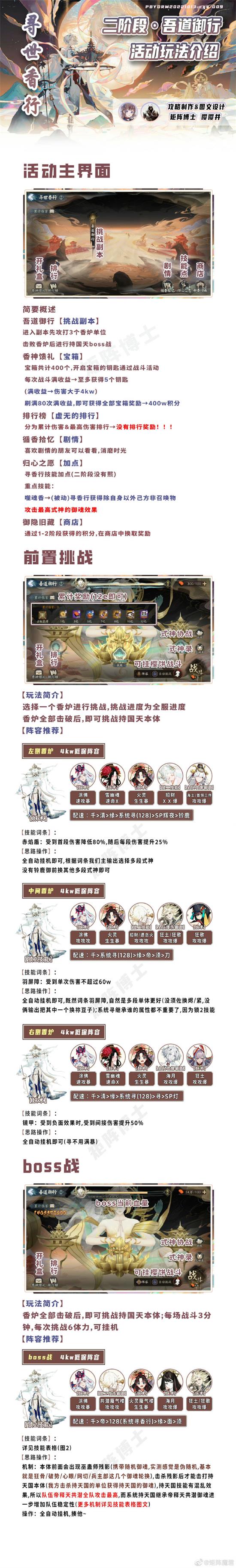 《阴阳师》吾道御行阵容怎么选择？吾道御行阵容推荐大全