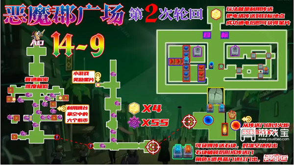 坎公骑冠剑14-9全收集攻略
