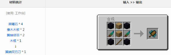 《我的世界》冰火传说翼蚺双刃刀获得方法分享