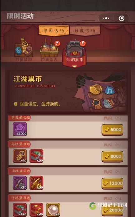 咸鱼之王黑市周每天买什么好