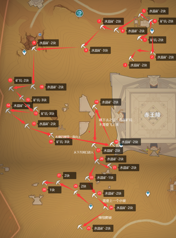 《原神》3.1水晶矿获取位置大全