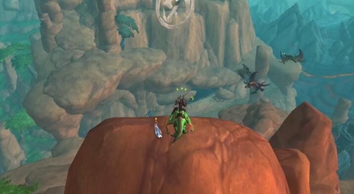 魔兽世界10.0碧蓝林海巨龙魔符在哪_wow10.0碧蓝林海巨龙魔符坐标分享