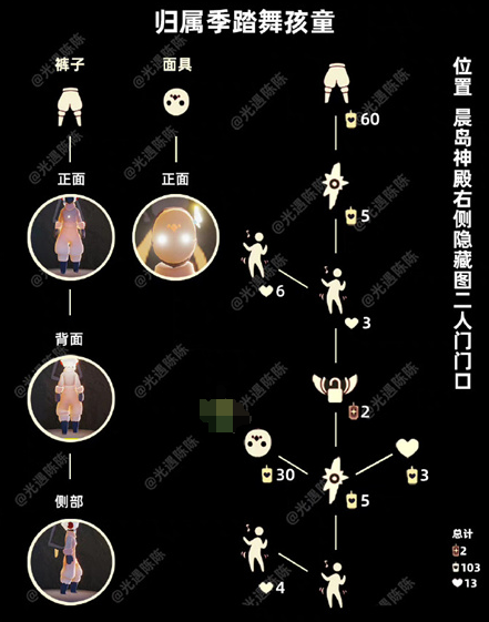 《光遇》蹦迪先祖复刻兑换图