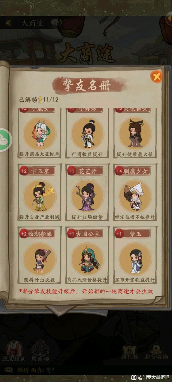 叫我大掌柜大商途高分攻略